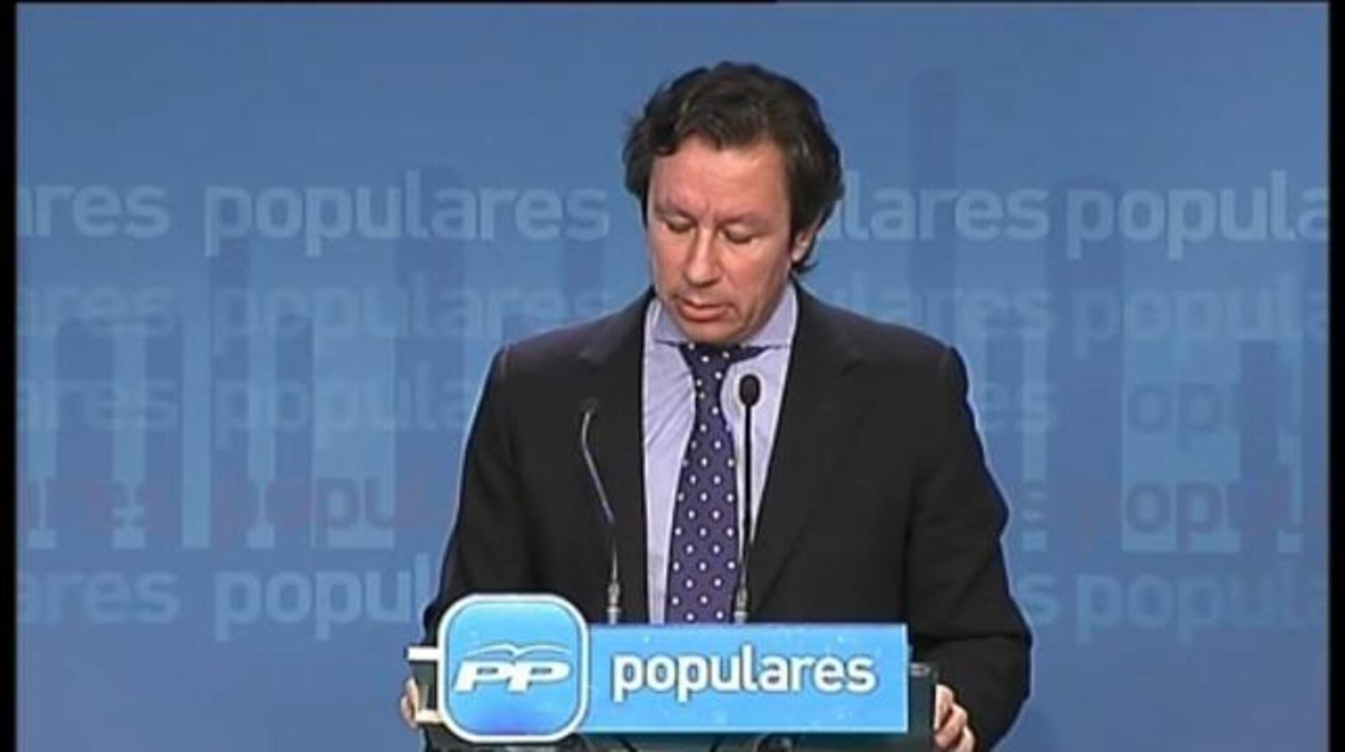 Floriano: «España no está ni para huelgas generales ni para pancartas»