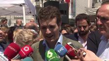 Pablo Casado asiste a la concentración en recuerdo a Sandra Palo