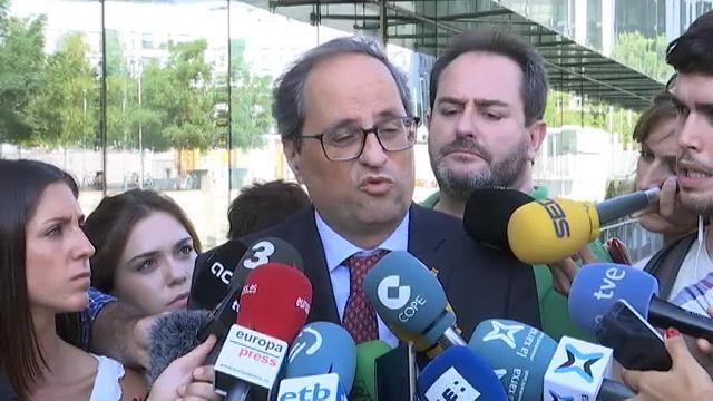 Torra: &quot;La credibilidad de la justicia española está por los suelos&quot;