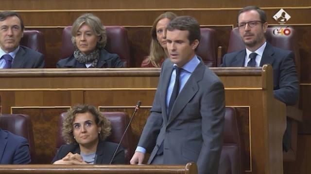 Casado insta a Cs a presentar moción de censura para echar a Torra