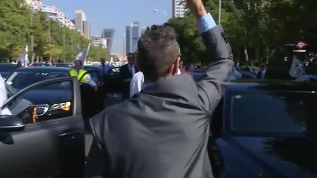 Manifestación de conductores de VTC
