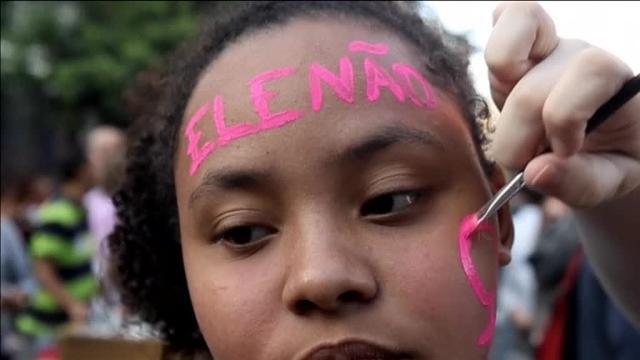 Nuevas protestas en Brasil en contra del candidato de ultraderecha Jair Bolsonaro