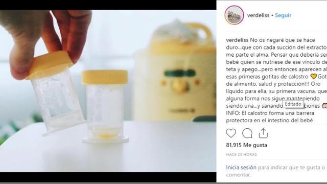 Verdeliss vuelve a subir una foto de su hija Miren