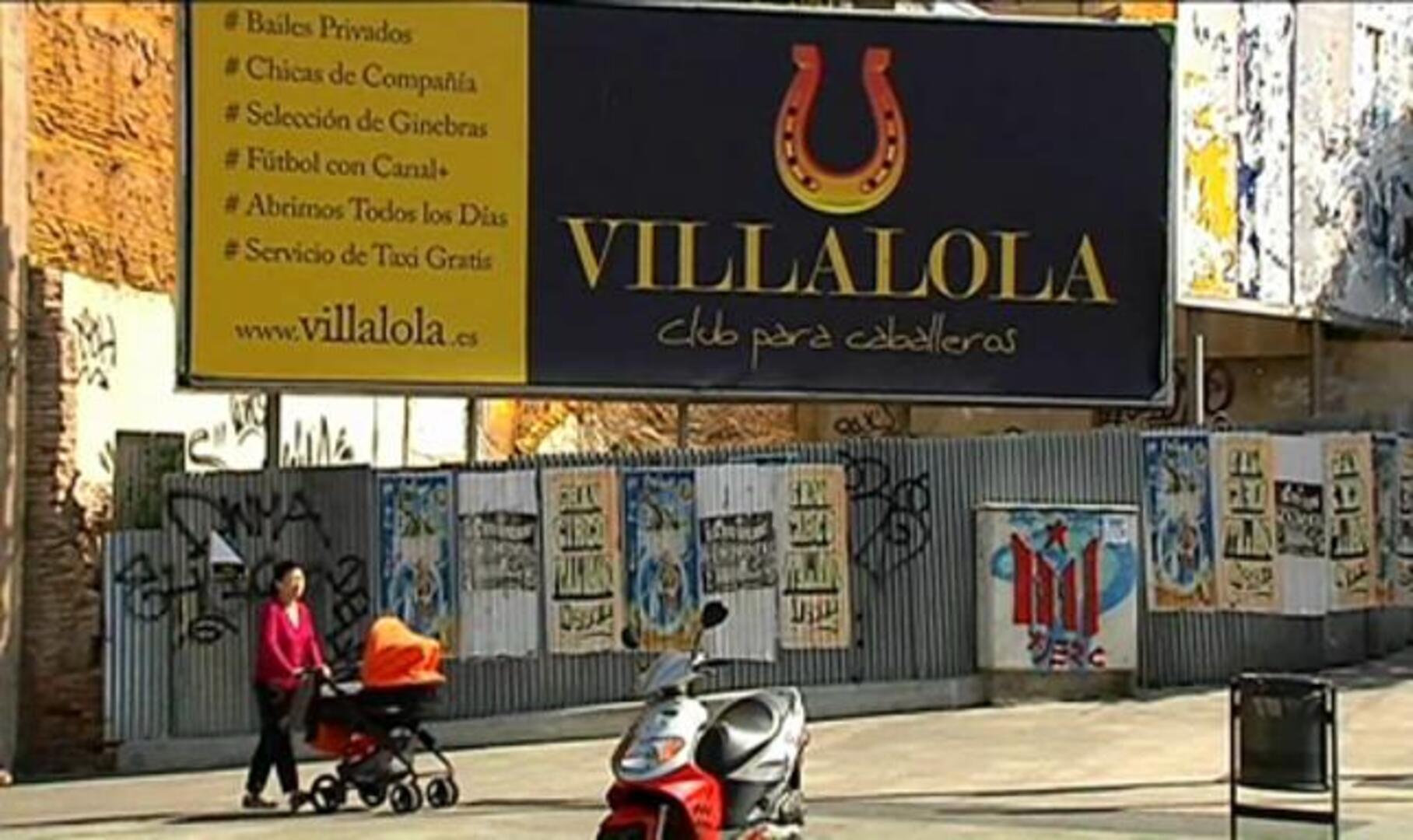 Polémica por el cartel publicitario de un club de alterne