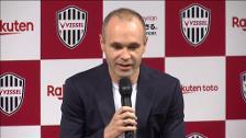 Iniesta, presentado por todo lo alto como nuevo jugador del Vissel Kobe