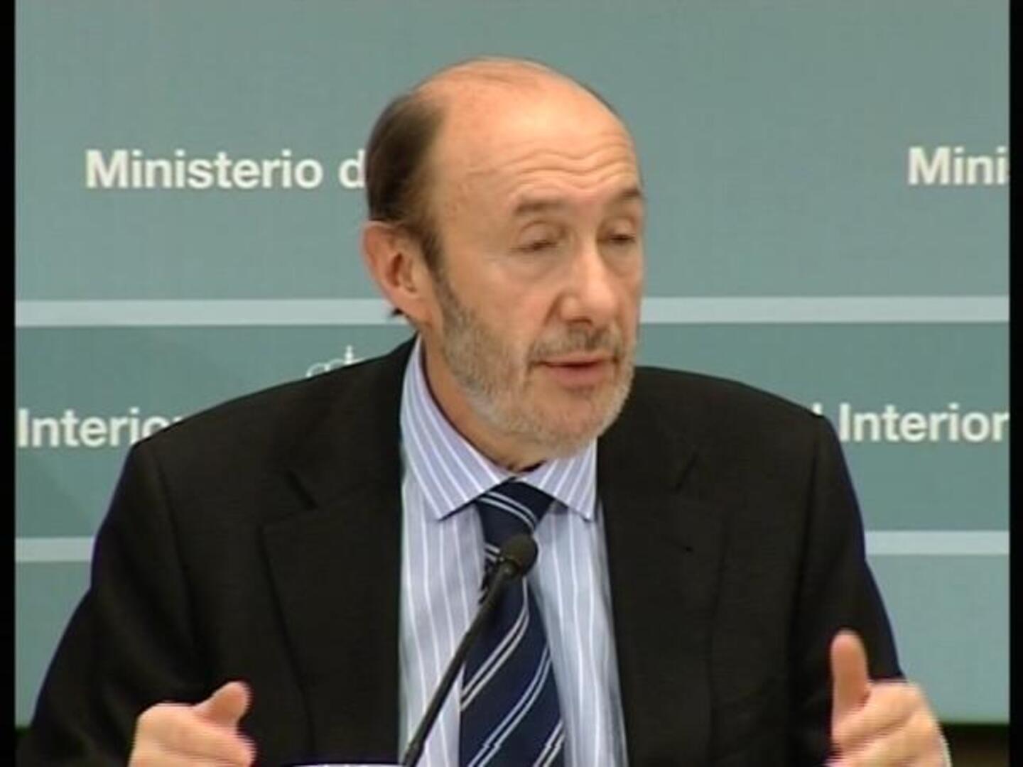 Rubalcaba: «No estamos dispuestos a que organizaciones ilegales vuelvan a resurgir»