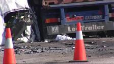 Conmoción en Monferra por la muerte en el accidente de tráfico de Arahal de cinco de sus trabajadores