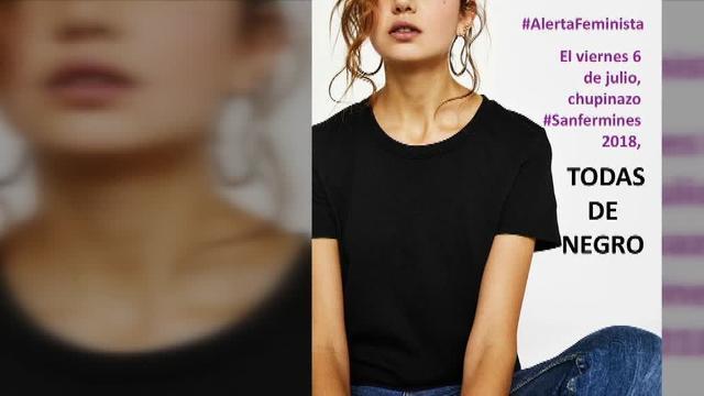 Pamplona reivindica Sanfermines en igualdad, en rojo y blanco