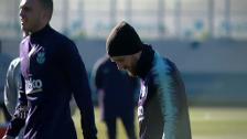 El Barça vuelve al trabajo tras la derrota contra el Levante