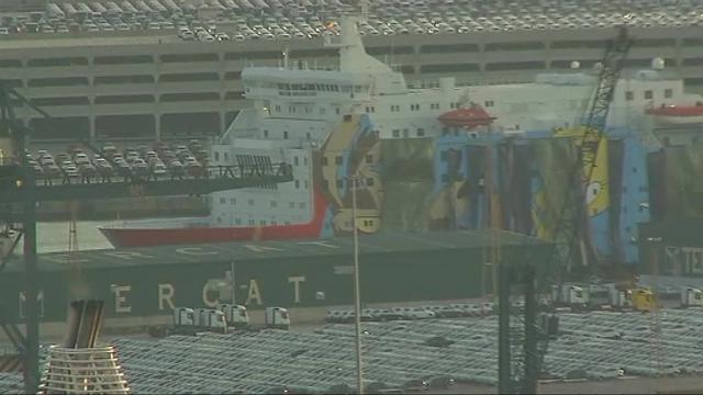 El barco Moby Dada, en Barcelona