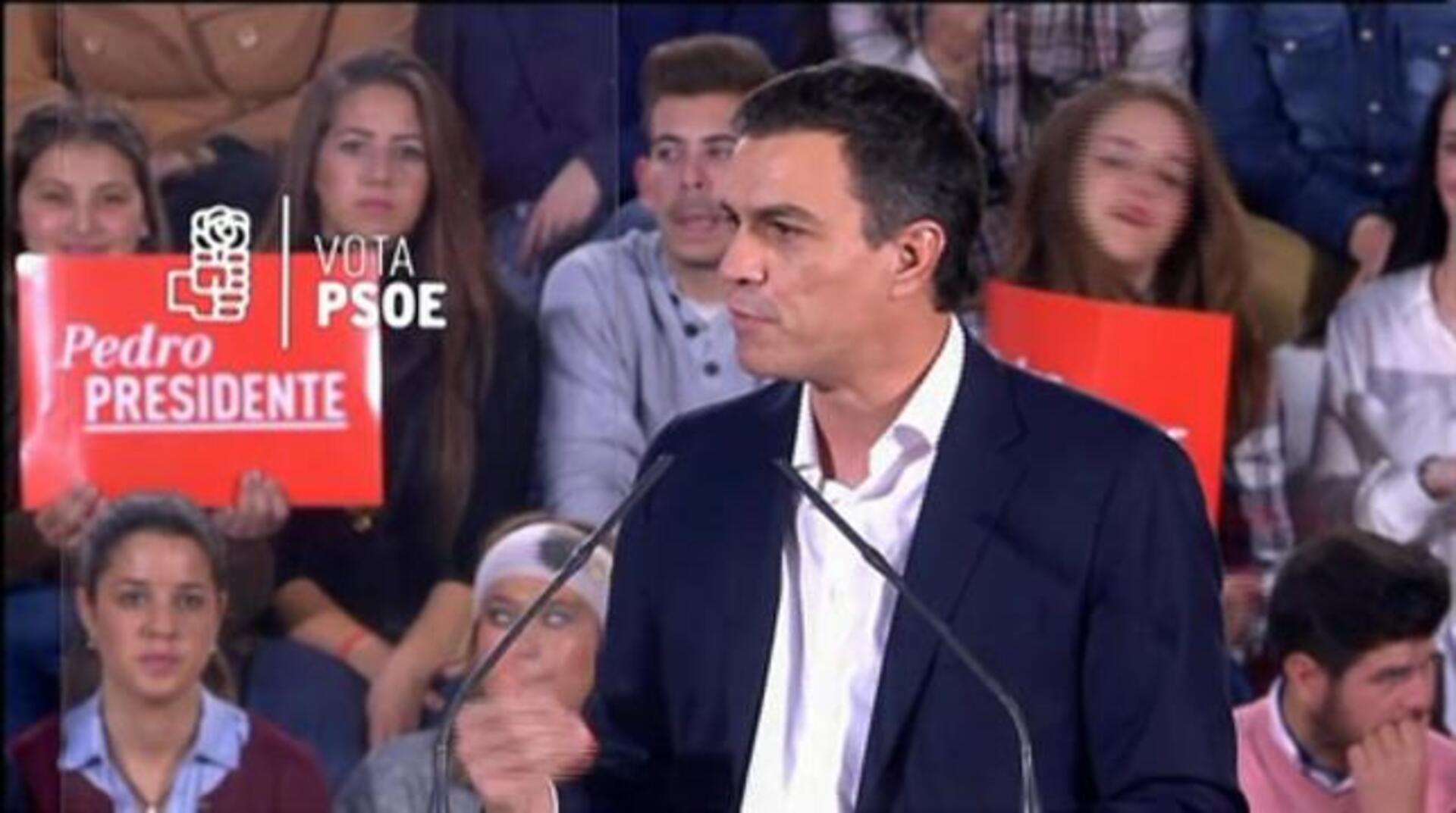 Pedro Sánchez, secretario general del PSOE