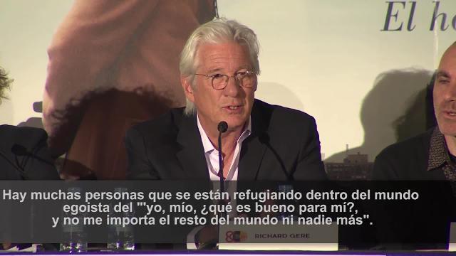 El actor Richard Gere este viernes en Barcelona