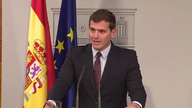 Rajoy y Rivera durante la reunión que mantuvieron este jueves en el Palacio de La Moncloa