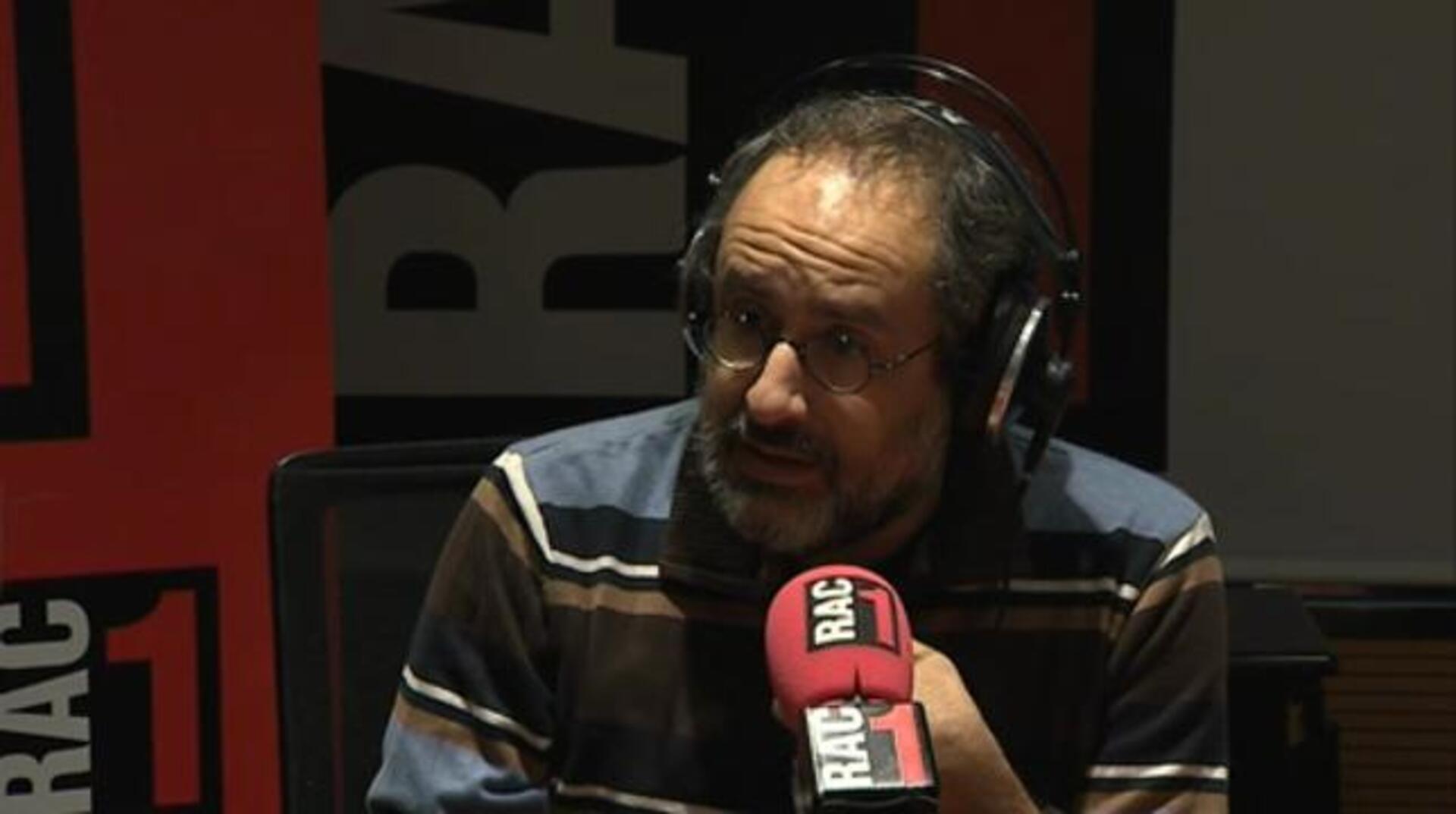 Antonio Baños durante la entrevista en RAC1