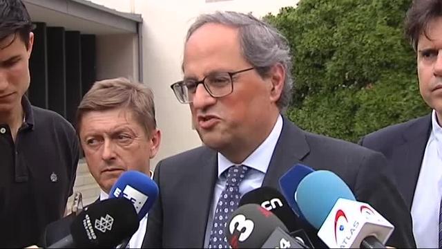 Torra, sobre los diputados catalanes en prisión: &quot;Son diputados electos. Sólo faltaría que fueran suspendidos&quot;