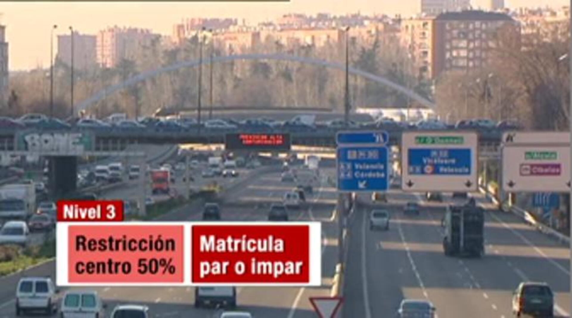 Madrid rebaja de 90 a 70 kilómetros la velocidad en la M-30 por la alta contaminación desde las 6 horas