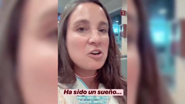 María Pombo regresa a Madrid tras su viaje a Ibiza