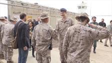 El Rey visita a las tropas en Irak en su 51 cumpleaños