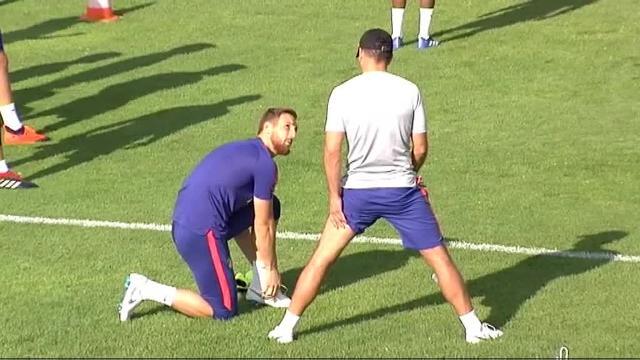 Simeone aprovecha la concentración en Brunico (Italia) para trabajar con su &#039;nuevo&#039; centro del campo