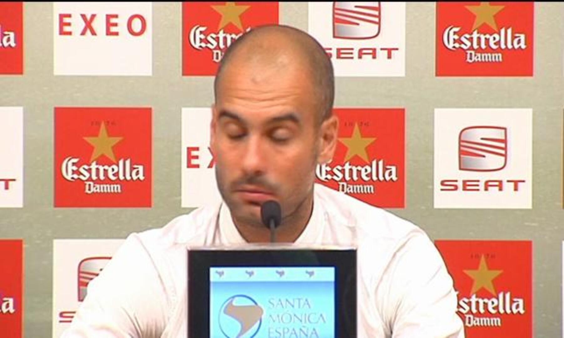 Guardiola: «Cuidado, un día nos haremos daño fuera del campo»