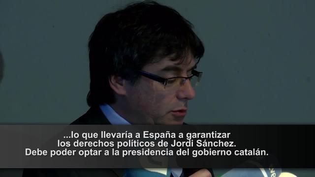 Jordi Sánchez, candidato a presidir la Generalitat