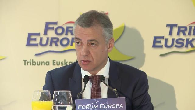 Urkullu muestra su «preocupación» por Cataluña y emplaza a Torra y Sánchez a buscar «el bien común»