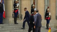 Macron recibe a Pedro Sánchez en el Elíseo