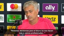 Mourinho: "Nuestras decisiones para el futuro no nos hacen más o menos profesionales"