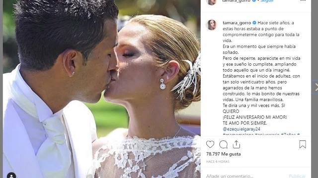 Tamara Gorro y Garay cumplen 7 años de casados