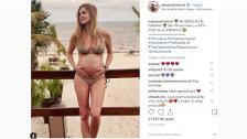 Natalia Sánchez presume de embarazo en bikini