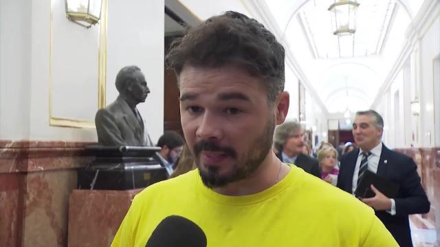 Rufián cree que Montón &quot;ha puesto un espejo frente al PP&quot;