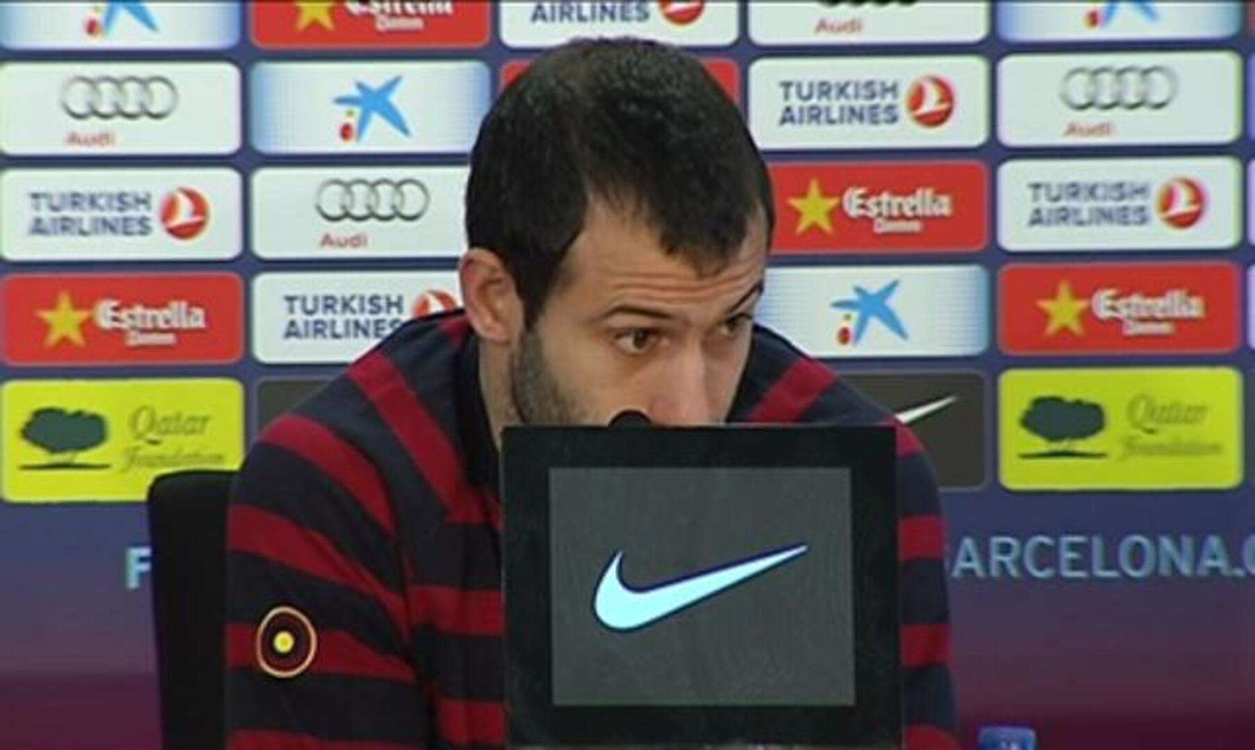 Mascherano: «Si el Madrid gana todo les felicitaremos»