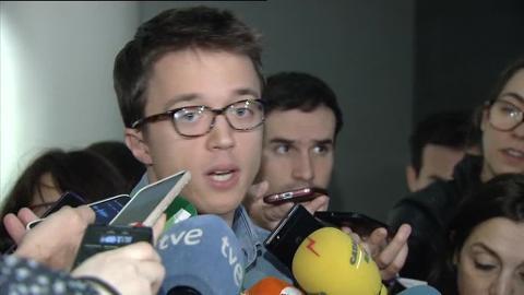 Íñigo Errejón y Pablo Iglesias durante una manifestación.