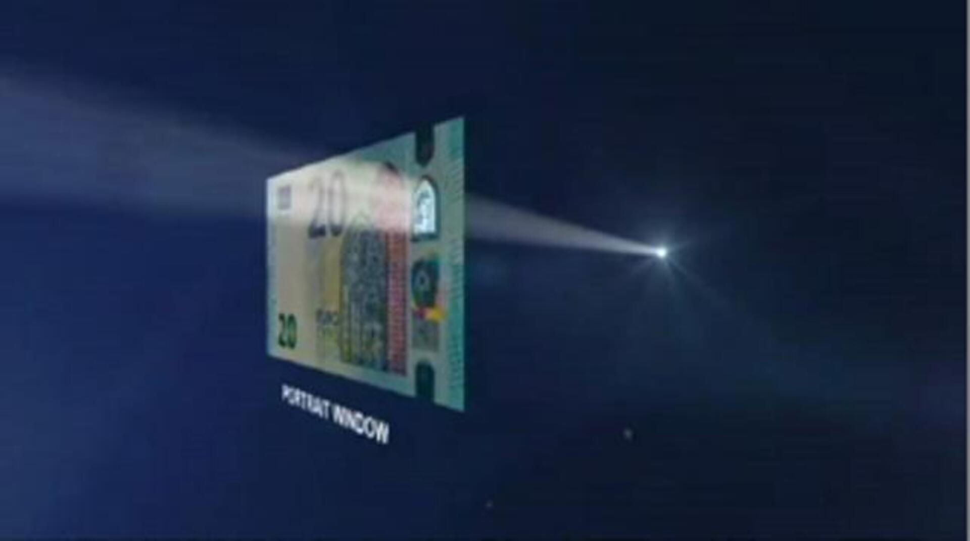 El nuevo billete de 20 euros, que entra en circulación hoy