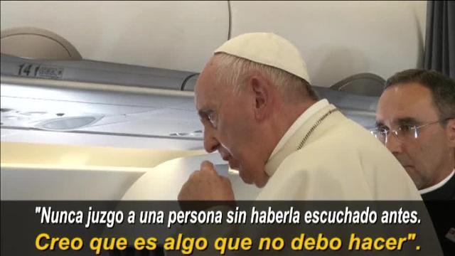 El Papa Francisco, antes de partir a Roma