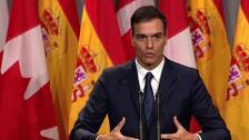 Sánchez pone a Quebec de ejemplo para Cataluña