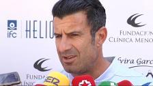 Luis Figo: "La expulsión de Cristiano fue un poco exagerada"