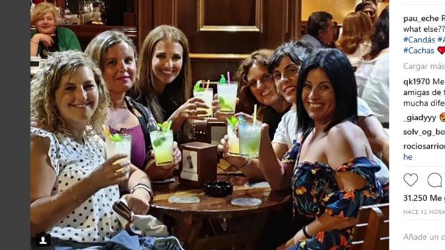 Paula Echevarría disfruta en Candás junto a sus amigas