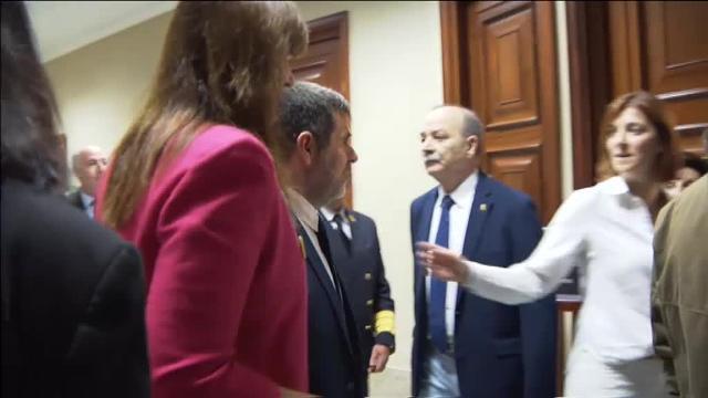 Junqueras, Rull, Turull y Sánchez recogen sus actas de diputados