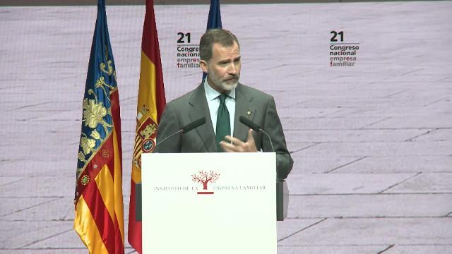 Felipe VI enfatiza la &quot;confianza&quot; que genera la empresa familiar