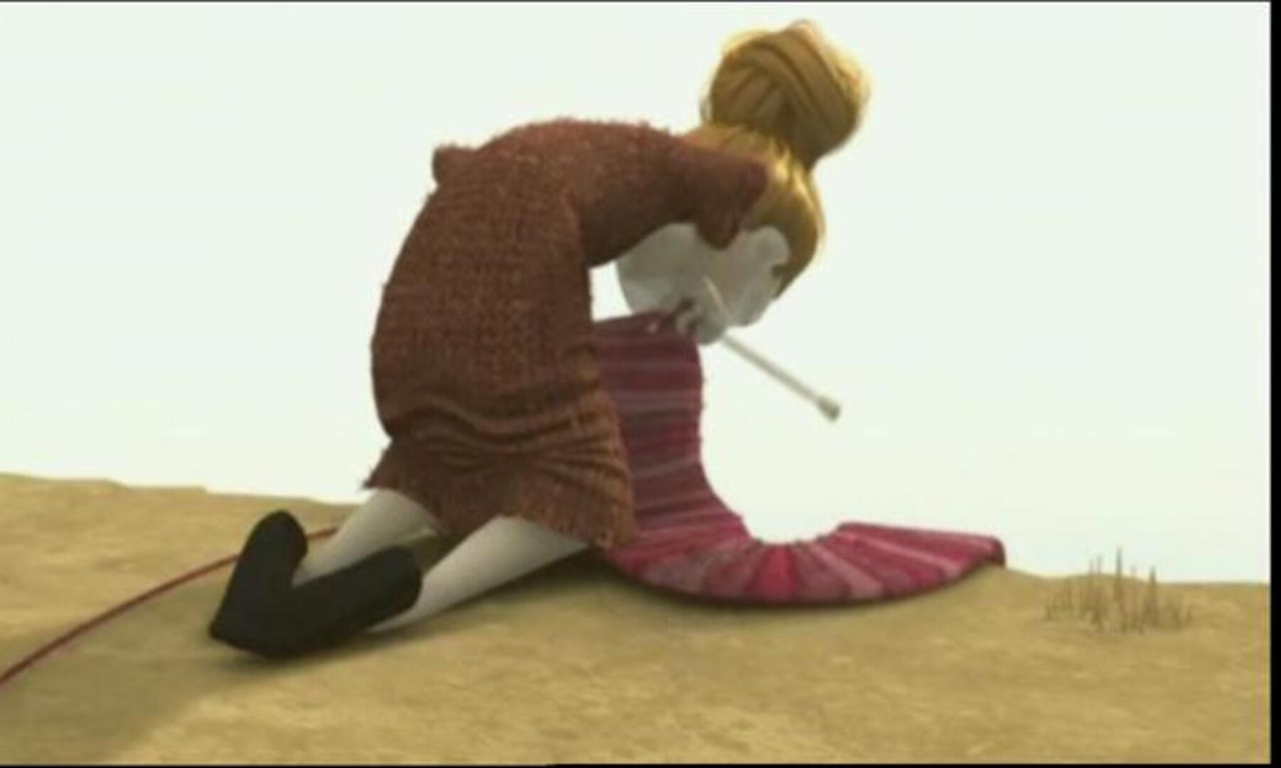 Bolardos con ganchillo para decorar el casco antiguo de Valencia