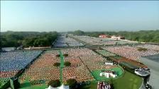 India celebra el día internacional del Yoga