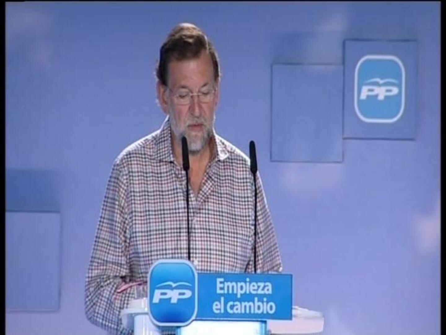 Rajoy anuncia cambios en la legislación laboral si llega al Gobierno