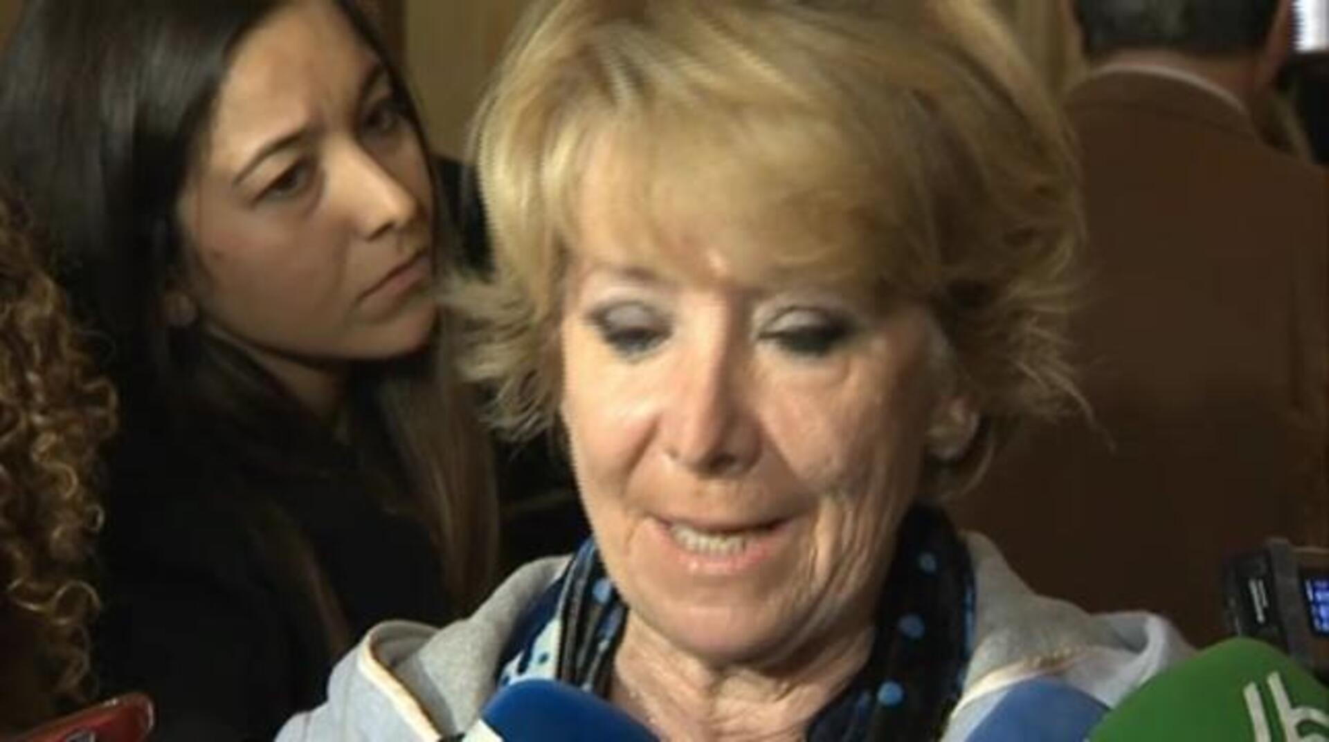 Esperanza Aguirre y Pedro Sánchez en un acto juntos