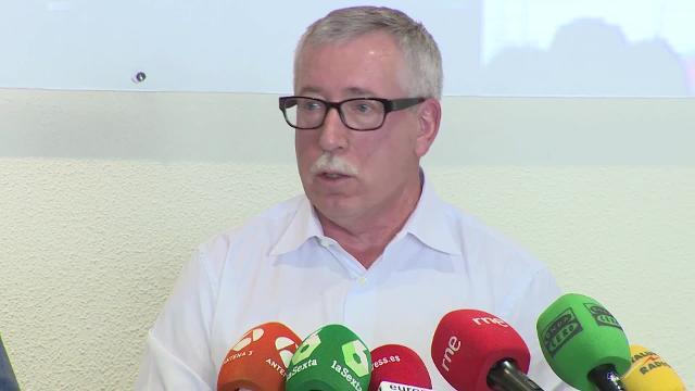 El secretario general de CC.OO., Ignacio Fernández Toxo