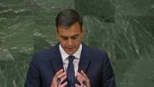 En plena tormenta de escándalos, Sánchez exige a la ONU «máxima ejemplaridad»