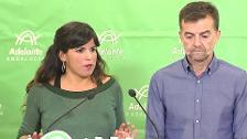 Teresa Rodríguez se niega a apoyar un pacto entre PSOE y Ciudadanos para el Gobierno de Andalucía