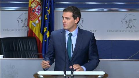 Felipe VI recibe a Albert Rivera en Zarzuela