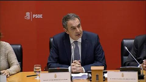 Vídeo: Zapatero pide un «un nuevo esfuerzo» al PP en dependencia