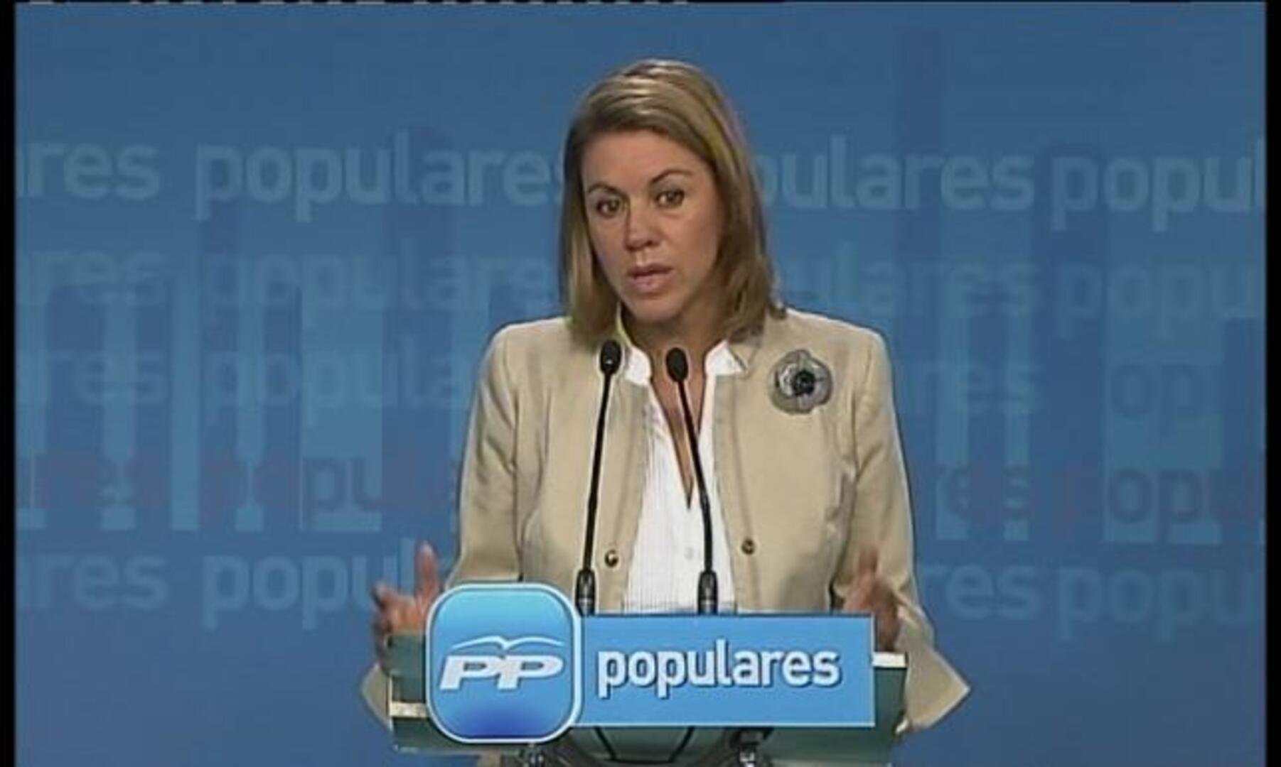 Cospedal: «Sería casi delictivo que Rubalcaba tenga la solución contra el paro y no la aplique»